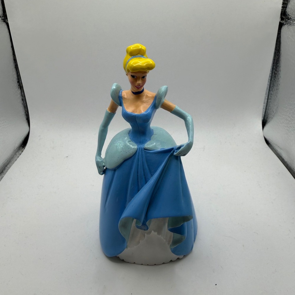 Disney Cinderella Figurine Blue Ballgown Princess Resin Statue Collectible‎ 5.5"